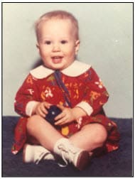 Dena Betti as a young child