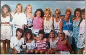 Dena Betti with friends in high school